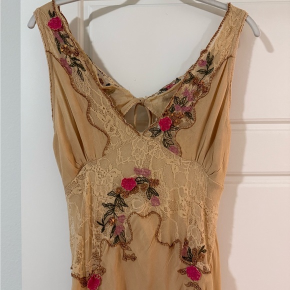 Free People Cream Floral Midi Dress, meet again - Picture 5 of 9